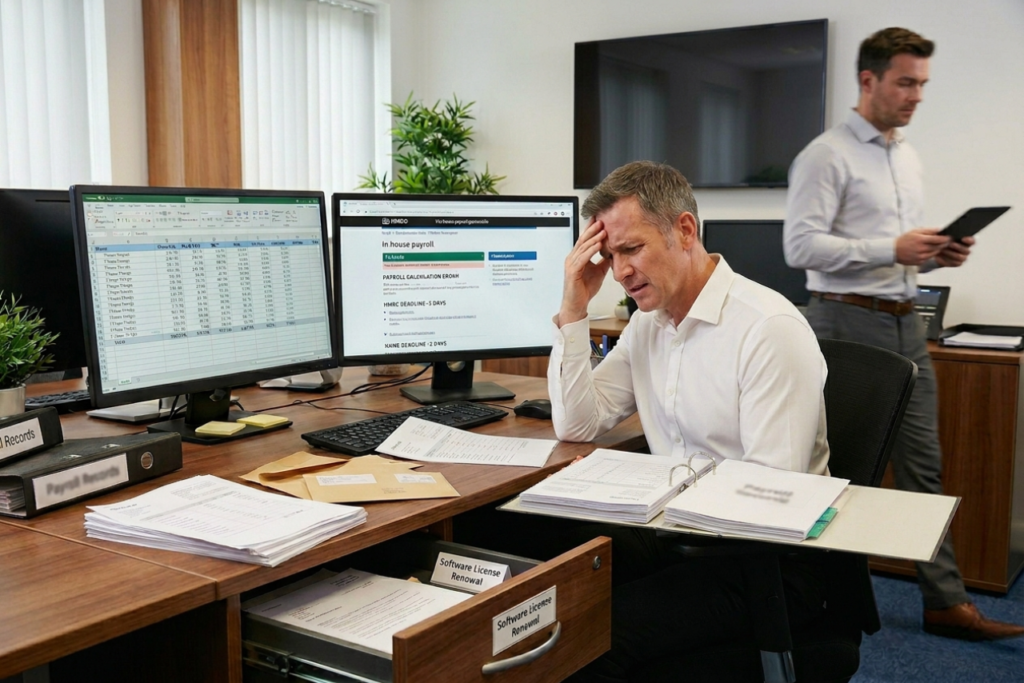 in-house payroll costs UK